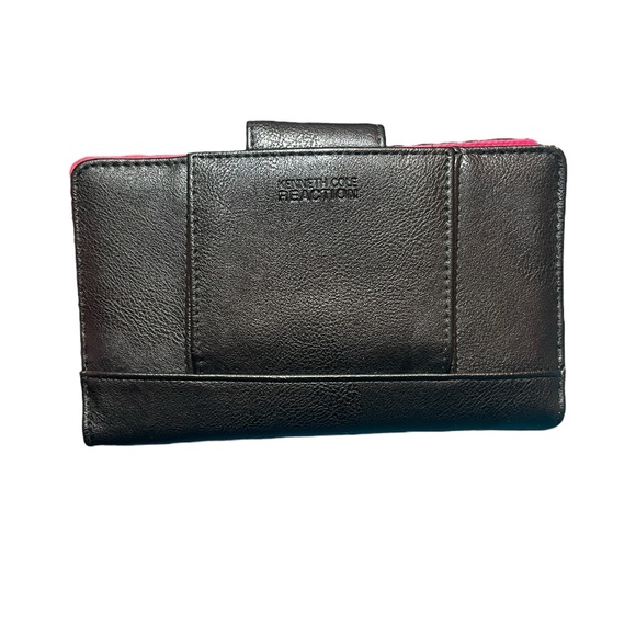 Kenneth Cole Reaction Double Sided Black & Pink Wallet - Picture 2 of 12